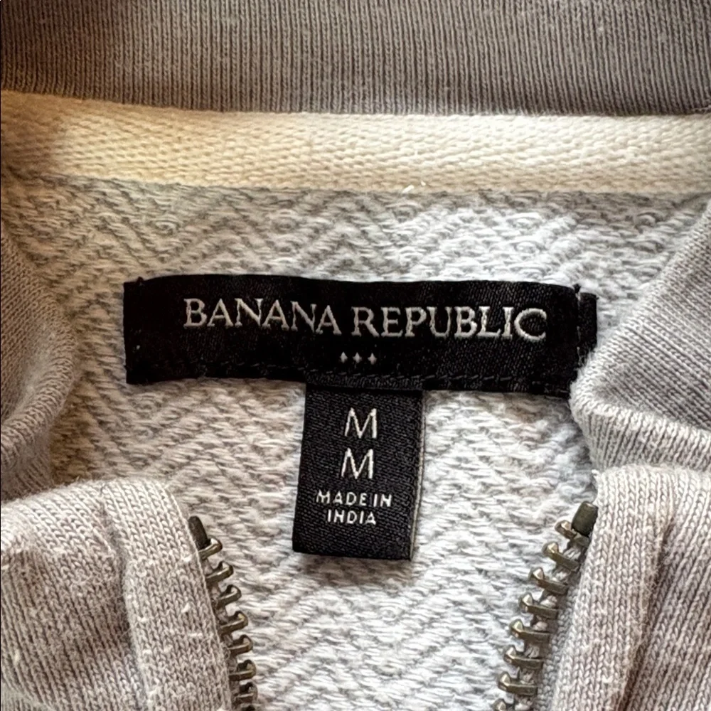 Banana Republic sz M grey zip up cotton jacket